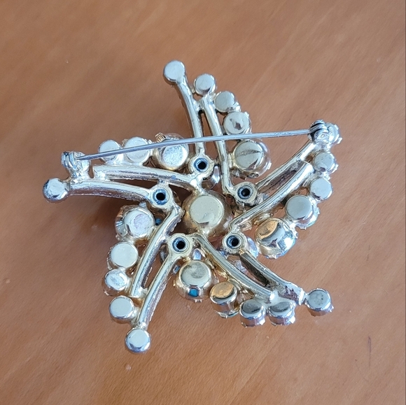 Juliana Delizza and Elster‎ MCM Multi-color Glass Gold Star Brooch - Picture 3 of 4